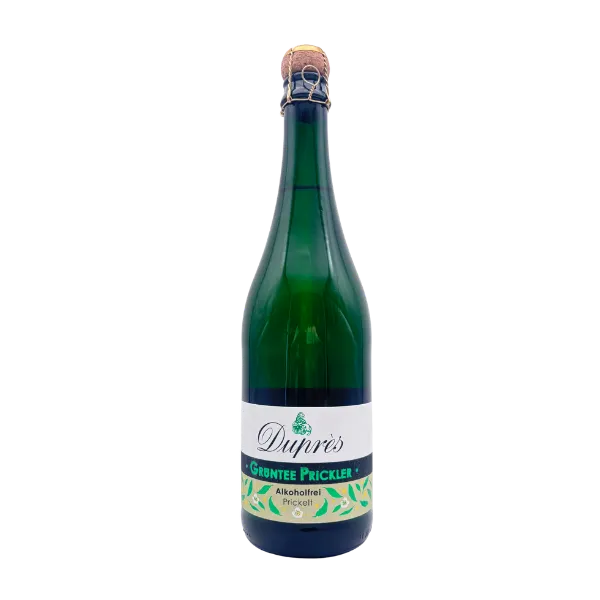 Flasche Duprès Grüntee Prickler Alkoholfrei, alkoholfreier Secco 0,75 l